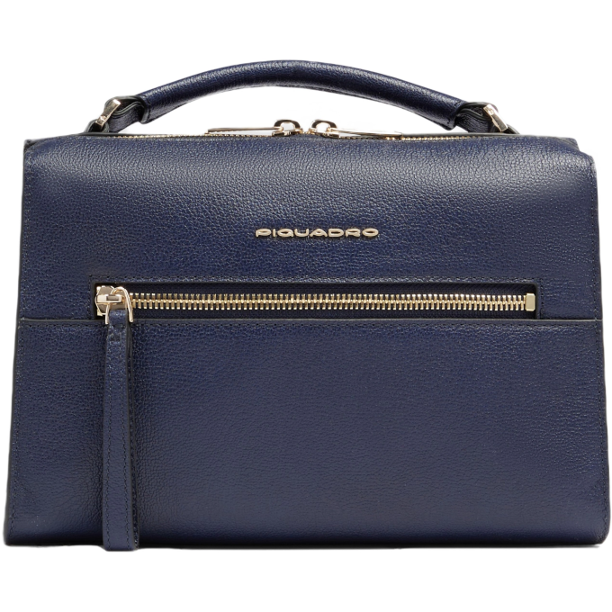 Сумка женская PIQUADRO PATRICIA BD6954W140/BLU темно-синяя натуральная кожа